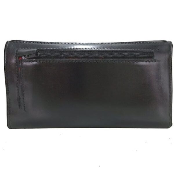 GENUINE, 100% ARGENINIAN LEATHER WOMEN'S CLUTCH STYLED CREDIT CARD WALLET - OZ-2023/18-R - Image 4