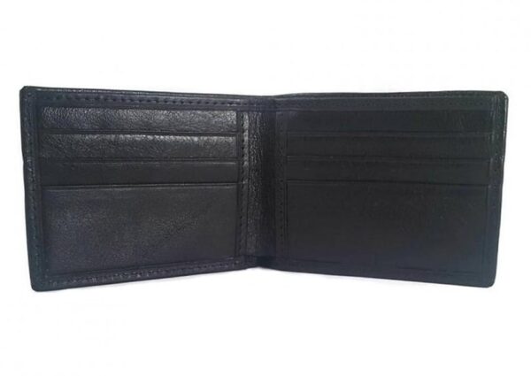 Men's Croc-Embossed Argentine Leather Credit Card Wallet – Available in Black or Chocolate Brown, Dollar Size (PI-ELWD/6) - Image 4