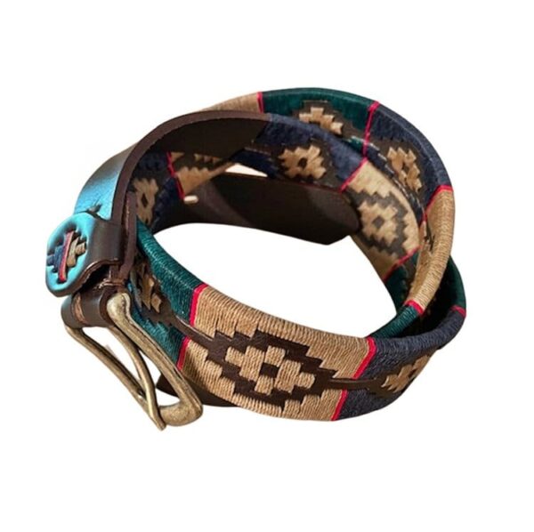 POLO PLAYER BELT - HAND CRAFTED IN ARGENTINA! EXPERTLY HANDMADE OF 100% GENUINE ARGENTINE COWHIDE LEATHER - PL-CIN01-TNG/20