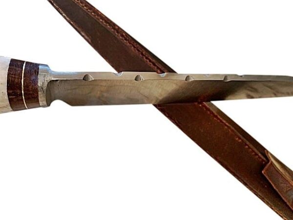 ARGENTINE GAUCHO KNIFE, CUCHILLO WITH POLISHED BONE HANDLE & EXTRA LONG, FULL TANG PATAGONIA CARBON STEEL BLADE - PL-CUCH19 - Image 4