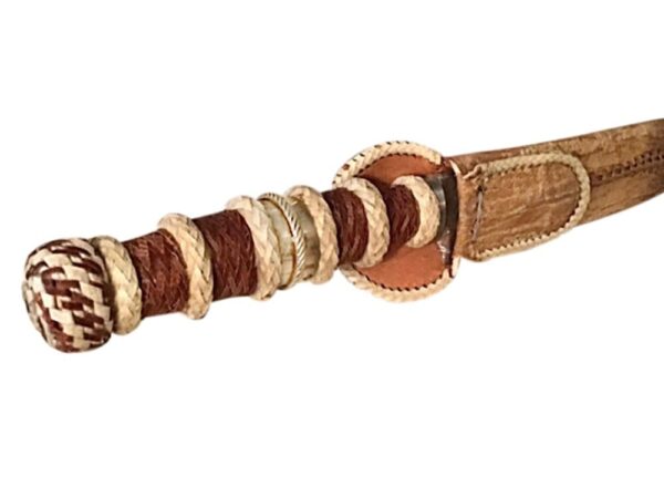HAND BRAIDED RAW HIDE LEATHER GAUCHO KNIFE & MATCHING SCARAB - PL-CUCH22/45RB - Image 2