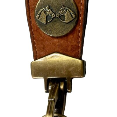 Carpincho / Capybara Bronco Rider Keychain with Brass Swivel Belt Snap - PL-LLA16/9HH