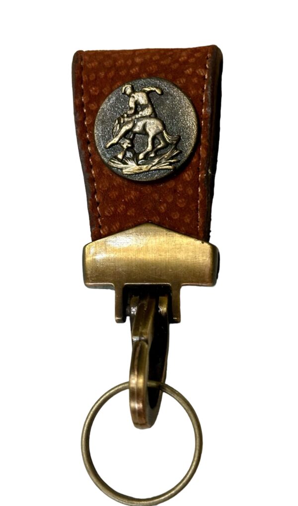 Carpincho / Capybara Bronco Rider Keychain with Brass Swivel Belt Snap - PL-LLA16/9HH - Image 5