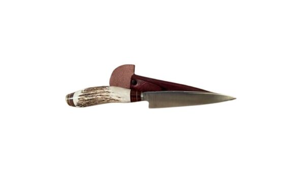 14CM STAINLESS STEEL, FULL TANG, STAG HORN GAUCHO KNIFE, HANDMADE IN PATAGONIA, ARGENTINA! - Image 3