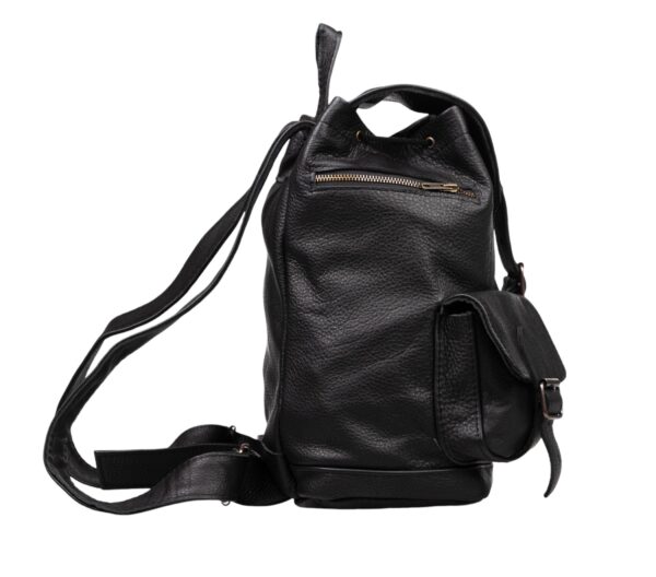 EXTRA LARGE, HANDMADE, 100% GENUINE ARGENTINEAN LEATHER, UNISEX BACKPACK - URBAN BP - RGC-URBAN/3536-BK - Image 8