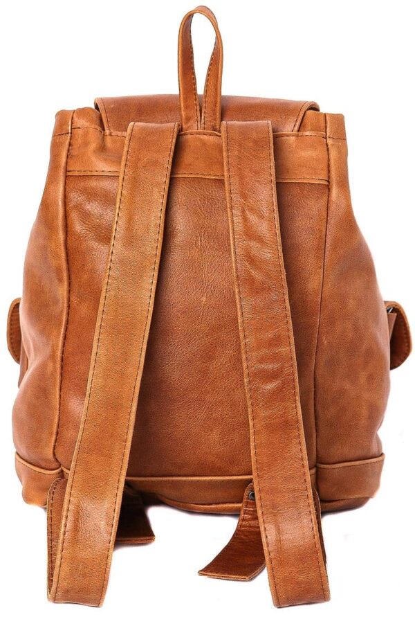 EXTRA LARGE, HANDMADE, 100% GENUINE ARGENTINEAN LEATHER, UNISEX BACKPACK - URBAN BP - RGC-URBAN/3536-BK - Image 6