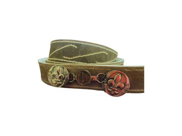 Hand-Stitched Rawhide Leather Belt | Customizable & Durable - Image 4