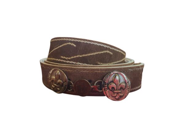 Hand-Stitched Rawhide Leather Belt | Customizable & Durable - Image 3
