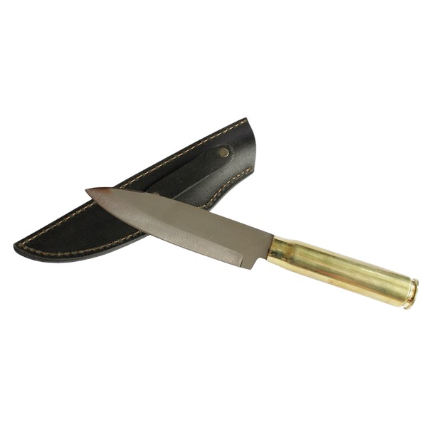 .50Caliber shell casing knife handle