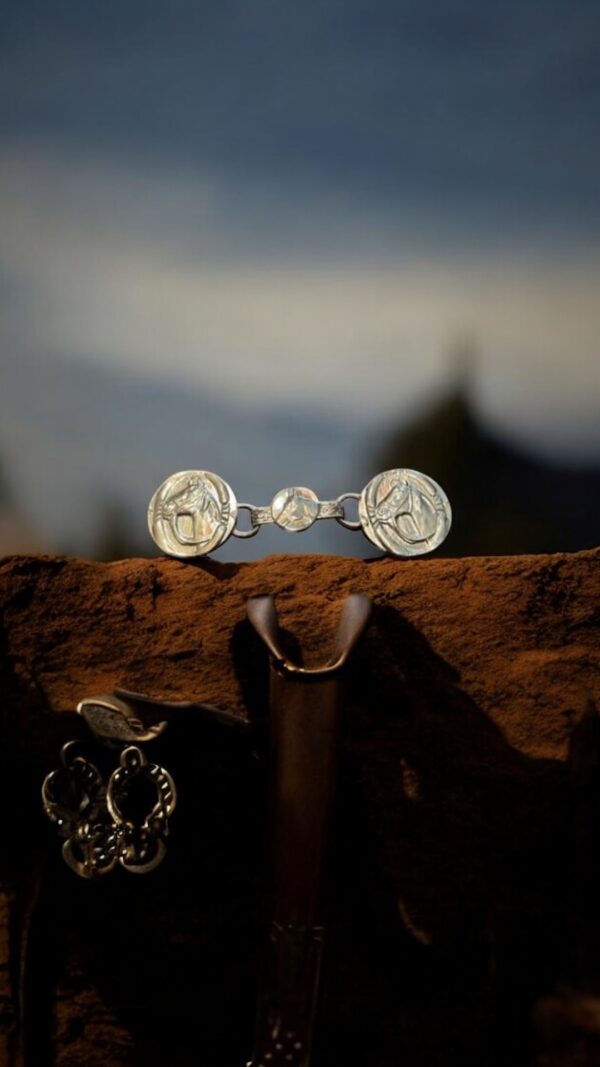 Alpaca Silver Horse Head Belt Buckle | Handmade in Argentina