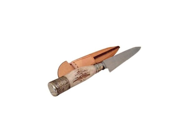 HANDMADE IN ARGENTINA - STAG HORN & ALPACA SILVER GAUCHO CUCHILLO FIXED BLADE KNIFE - CACU014/1894 - Image 7