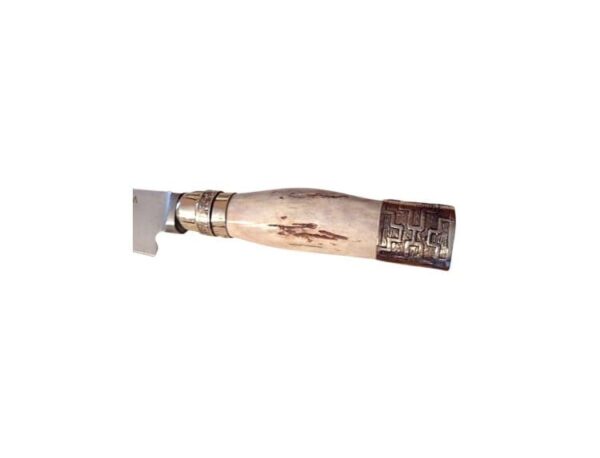 HANDMADE IN ARGENTINA - STAG HORN & ALPACA SILVER GAUCHO CUCHILLO FIXED BLADE KNIFE - CACU014/1894 - Image 2