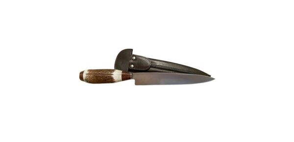 EXTRA HEAVY, 20CM STAINLESS STEEL STAG HORN GAUCHO KNIFE - A HANDSOME MAN'S SIZE FIXED BLADE KNIFE - HANDMADE IN ARGENTINA! EA-CI0000120/941 - Image 2
