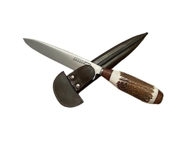 EXTRA HEAVY, 20CM STAINLESS STEEL STAG HORN GAUCHO KNIFE - A HANDSOME MAN'S SIZE FIXED BLADE KNIFE - HANDMADE IN ARGENTINA! EA-CI0000120/941