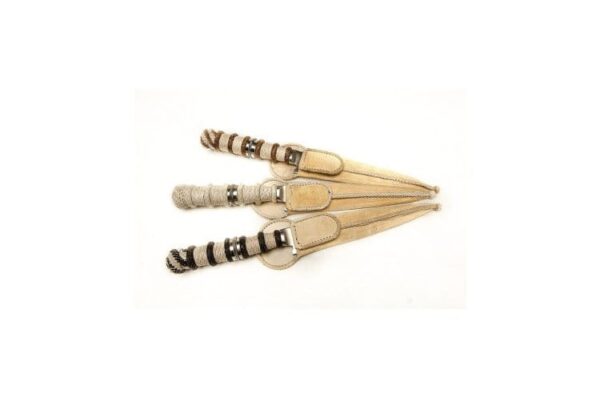 HAND BRAIDED 'TIENTOS' MULTI STRAND RAWHIDE LEATHER GAUCHO KNIFE - PL-CUCH22/45-RB