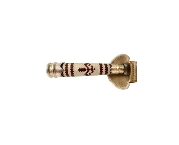 "TIENTO" HAND BRAIDED RAWHIDE GAUCHO KNIFE HANDLE WITH ALPACA SILVER ACCENTS - Image 10