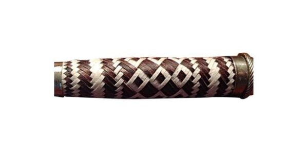 RAW HIDE LEATHER - TIENTO BRAIDED, WOVEN CUCHILLO VERIJERO GAUCHO KNIFE - GW-CUCH27/57 - Image 4