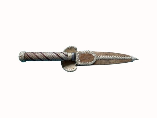 12CM ARGENTINIAN GAUCHO KNIFE - 100% HAND BRAIDED RAWHIDE LEATHER HANDLE - CUCA310/1847 - Image 10