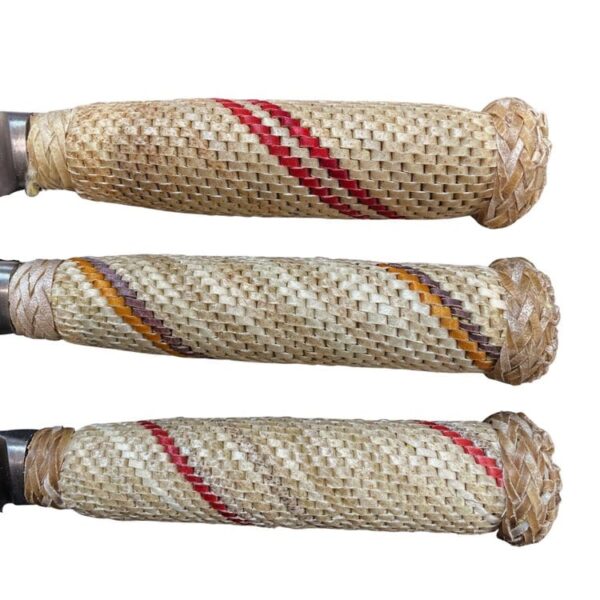 20CM HAND BRAIDED RAW HIDE LEATHER GAUCHO KNIFE WITH MATCHING SCARAB - A RARE FIND!