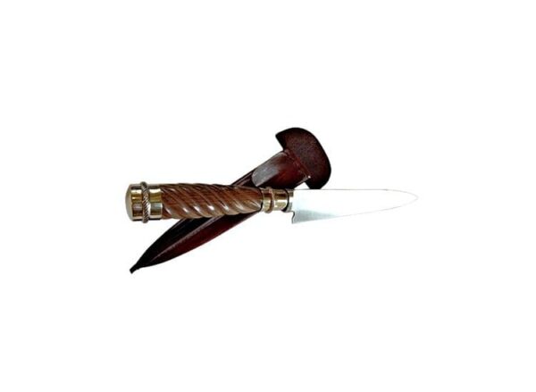 HANDSOME SCULPTED HARDWOOD WITH ALPACA SILVER GAUCHO KNIFE - CUCA-820/15 - Image 5