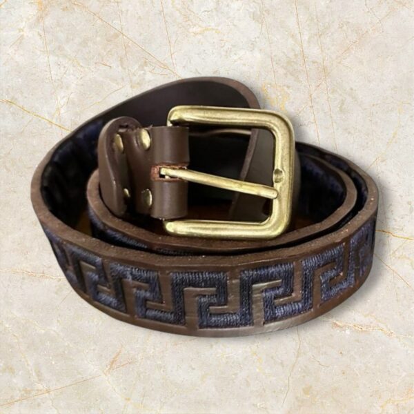 Handcrafted Polo Belt – Argentine Harness Leather & Waxed Thread