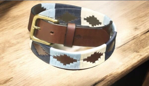 Real Man Belt – Hand Embroidered Argentinian Leather Polo Belt