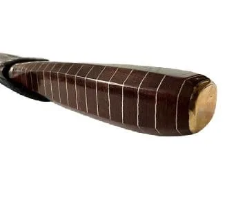 LEATHER WRAPPED GAUCHO KNIFE WITH SOLID BRASS ACCENTS - 14CM FIXED BLADE, HANDMADE IN ARGENTINA - CUC302/1327 - Image 2