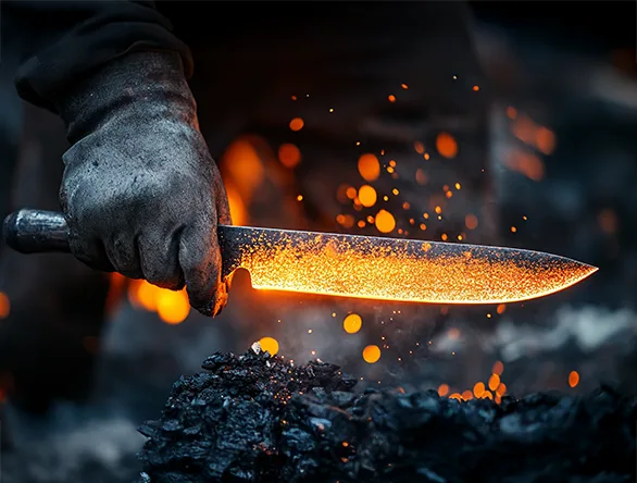 forging a knife
