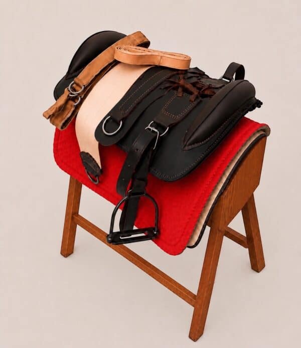 Traditional Argentine Recado Criollo saddle handcrafted in Argentina