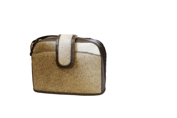 GENUINE HAIR-ON COWHIDE LEATHER CROSS BODY BAG, HANDMADE IN ARGENTINA! OZ-42/2840-HH - Image 2