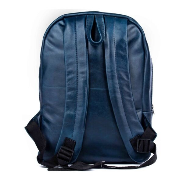 100% HANDMADE, FULL GRAIN, SMOOTH, RICH ARGENTINE COWHIDE LEATHER - UNISEX BACKPACK - RGC-CLASICA/8835-AZ - Image 2