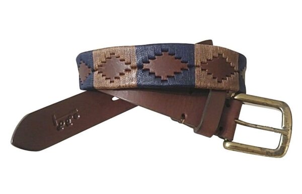 POLO PLAYER BELT - ARGENTINIAN LEATHER & HAND SOWN EMBROIDERY