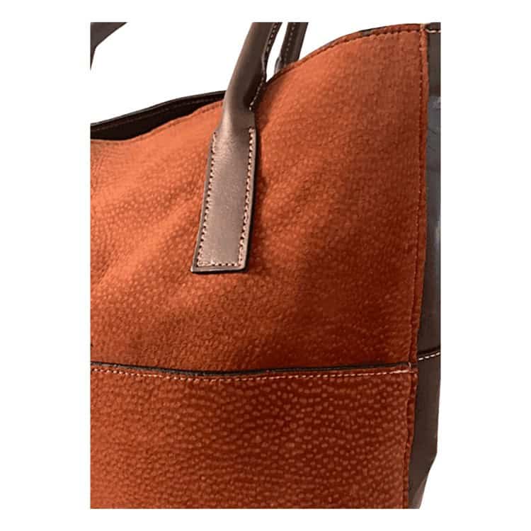 HANDMADE, EXTRA-LARGE CAPYBARA / CARPINCHO TOTE BAG WITH ARGENTINIAN COWHIDE TRIM - Image 4