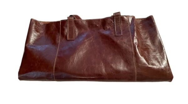 GENUINE COWHIDE LEATHER TOTE BAG, HANDMADE IN ARGENTINA - ROOMY, LIGHTWEIGHT, PERFECT SIZE BAG - CE/60 - Image 2