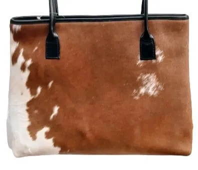 HANDMADE IN ARGENTINA! 100% AUTHENTIC HAIR-ON COWHIDE LEATHER TOTE BAG - OZ-368/2838-HH - Image 3