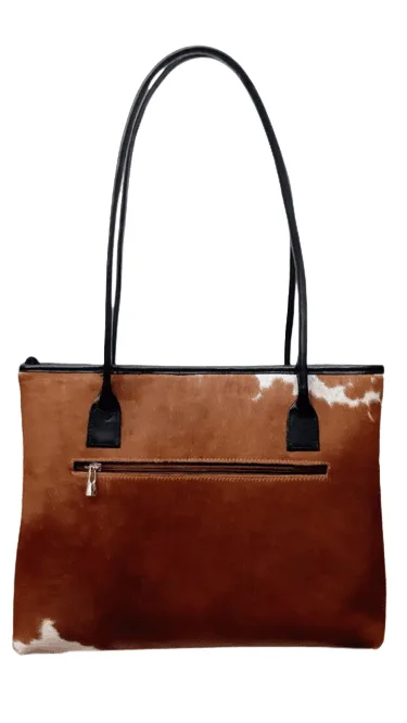 HANDMADE IN ARGENTINA! 100% AUTHENTIC HAIR-ON COWHIDE LEATHER TOTE BAG - OZ-368/2838-HH - Image 4