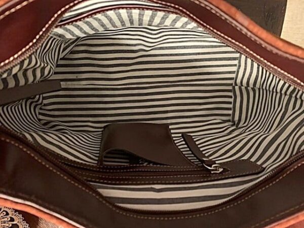 HANDMADE IN ARGENTINA! 100% AUTHENTIC HAIR-ON COWHIDE LEATHER TOTE BAG - OZ-368/2838-HH - Image 6