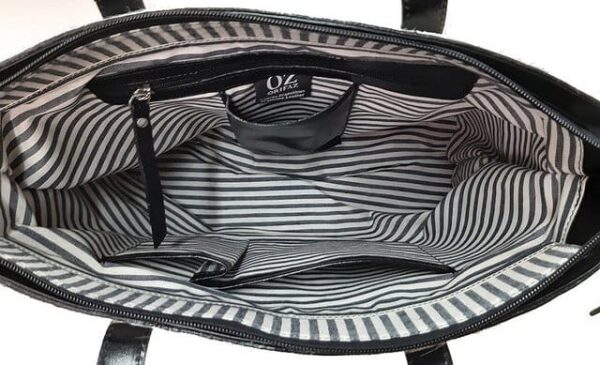 GENUINE ARGENTINE HAIR-ON COWHIDE LEATHER TOTE HANDBAG - AUTHENTIC, HAND CRAFTED LAPTOP, TRAVEL BAG - OZ-355BK/4729-HH - Image 3