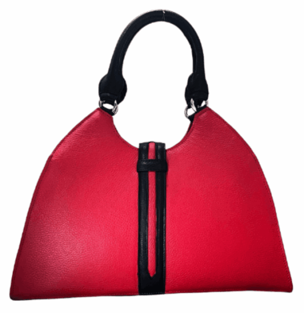 Stunning Style, Designer Look, Handmade - Handmade in Argentina from the World's Best Leather! Genuine Red Leather Tote Bag - P-JACKSON/6827 - Image 3