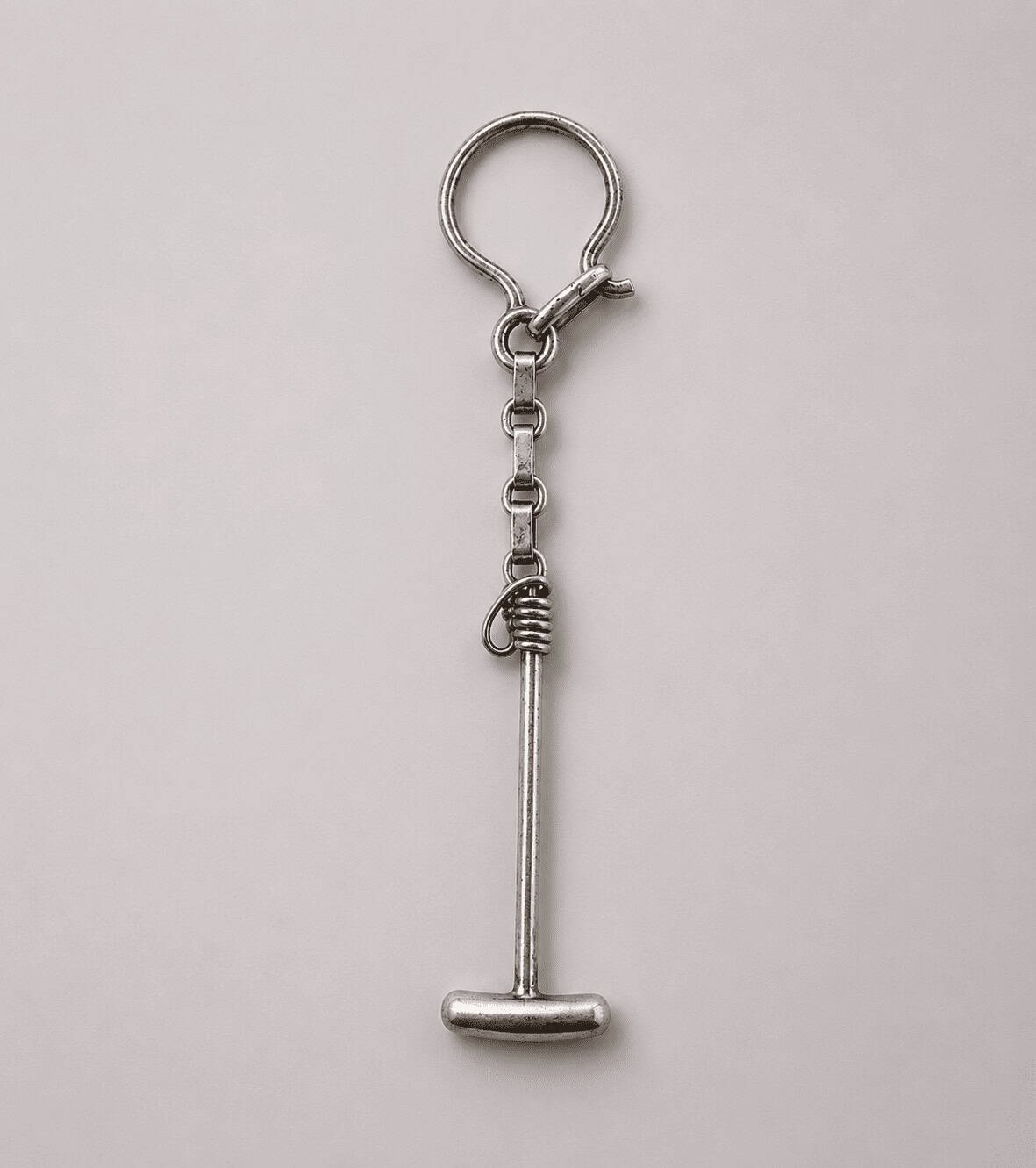 Solid Alpaca Silver Polo Mallet Keychain | Handmade in Argentina