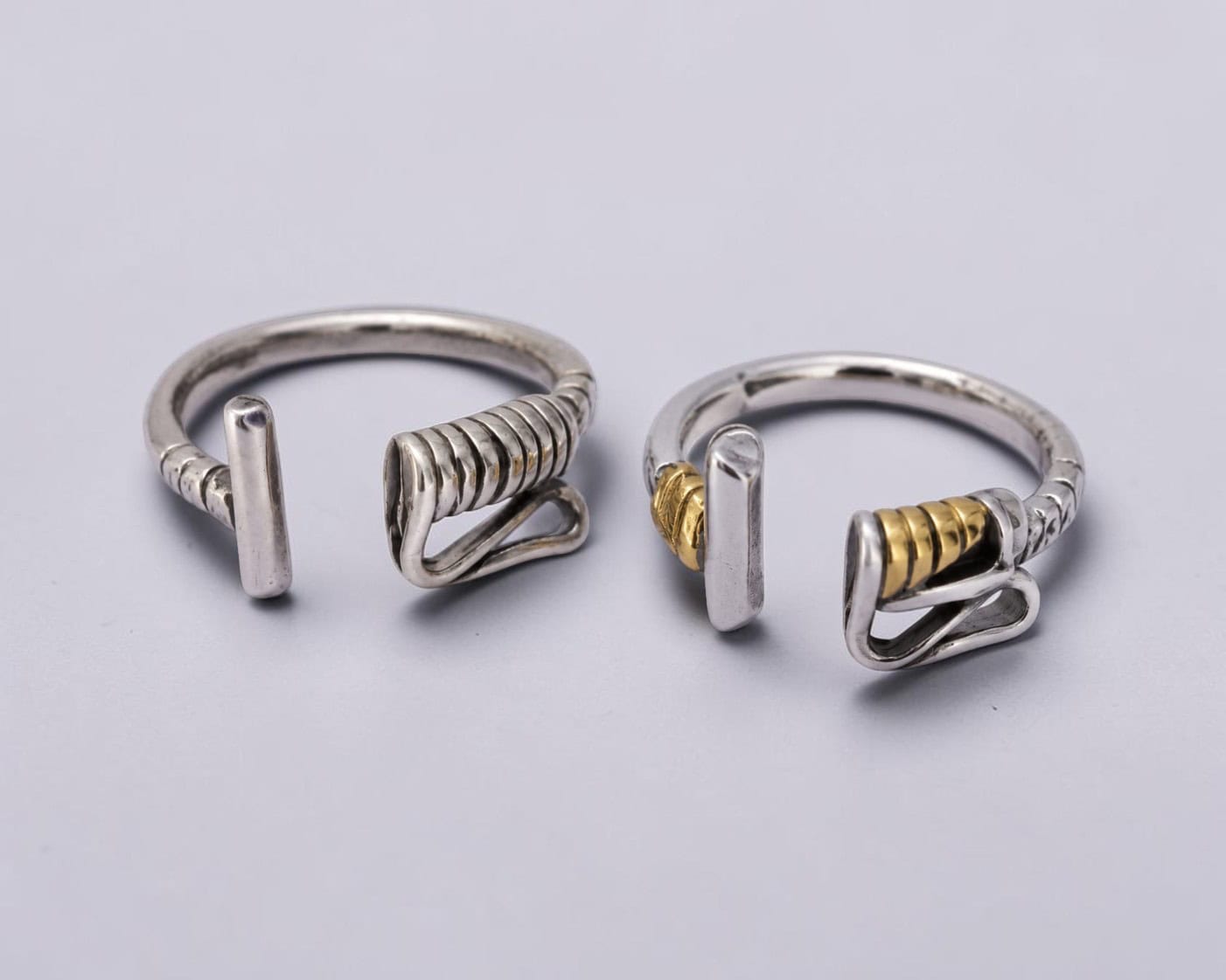 Sterling Silver Polo Mallet Ring Collection