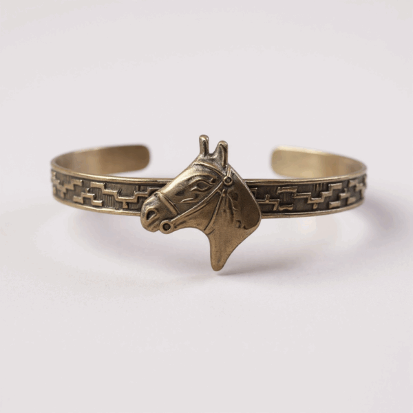 Alpaca Horse Head Bracelet – Handmade Equestrian Jewelry - Image 2
