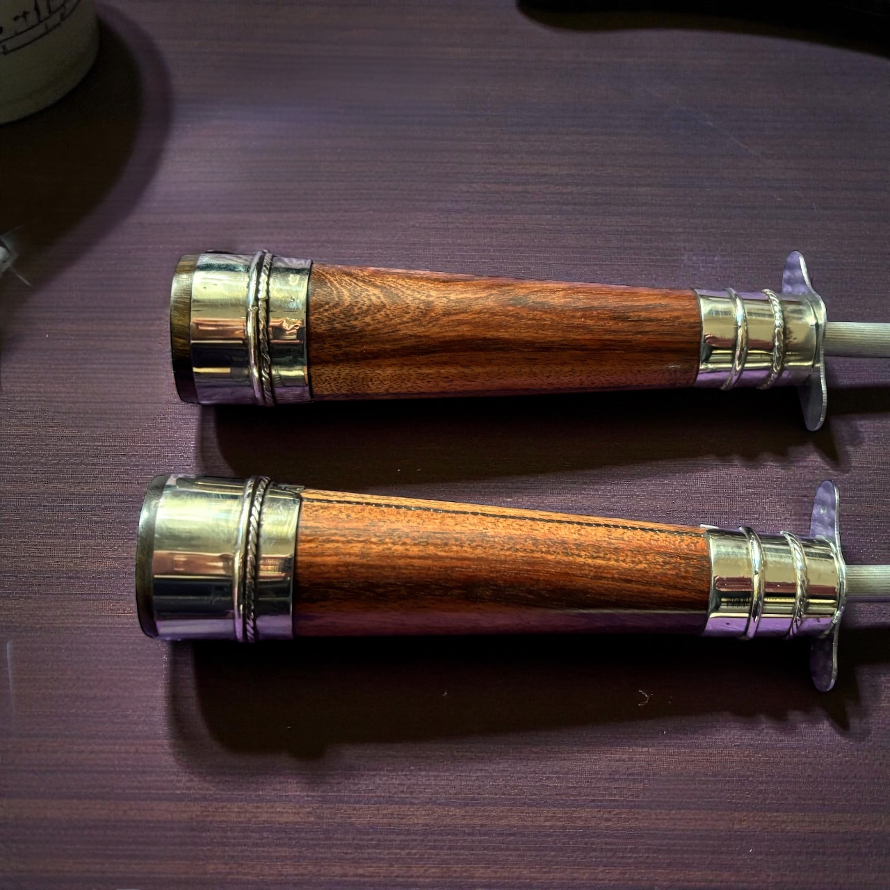 Handcrafted Anchico Wood Sharpening Steel - Image 4