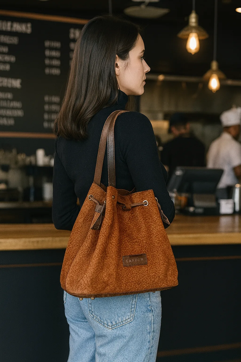 Unconstructed Capybara Drawstring 'HoBo' Styled Bag