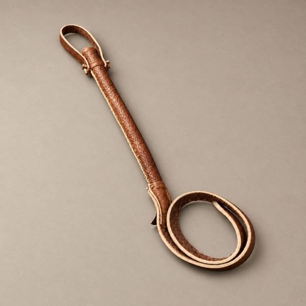 Handcrafted Rawhide Leather Riding Crop | Authentic Gaucho Rebenque for Equestrian Use or Collectors - Image 3